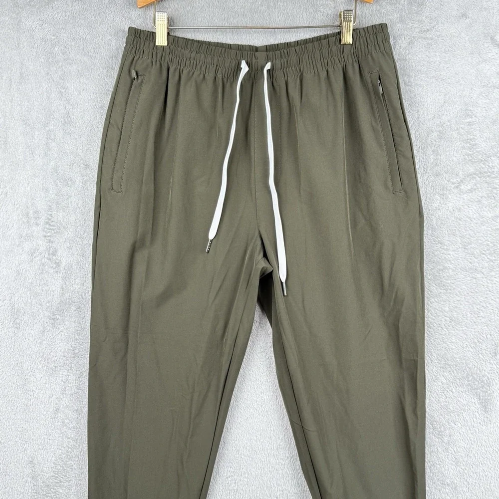COVE Joggers Mens XL Olive Green Active Pants Stretch Casual Travel Athleisure